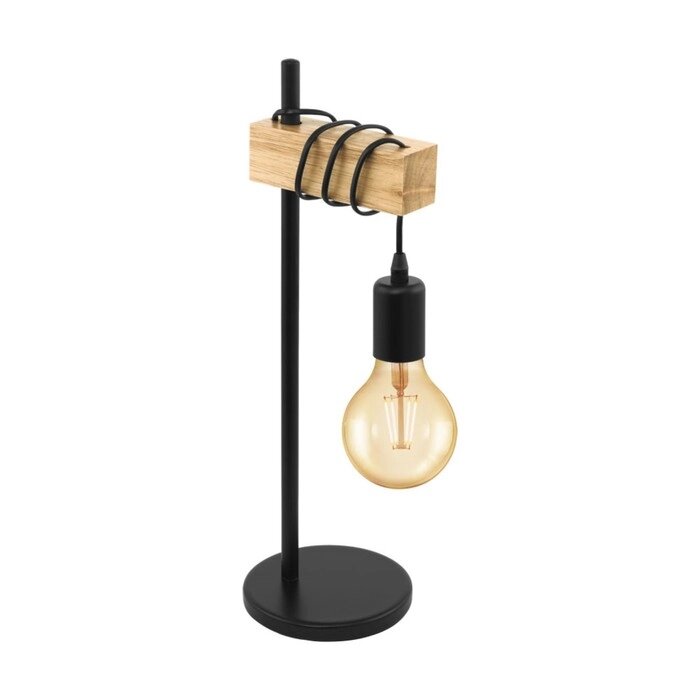 Настольная Лампа TOWNSHEND 10Вт E27 черный, коричневый от компании Интернет-гипермаркет «MOLL» - фото 1