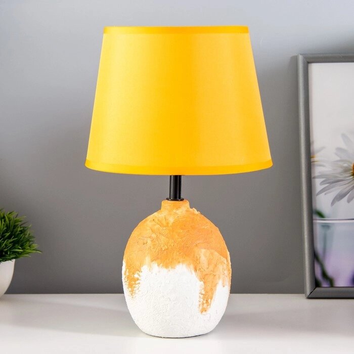 Настольная лампа "Зефир" Е14 40Вт оранжевый  белый 30х30х33см от компании Интернет-гипермаркет «MOLL» - фото 1