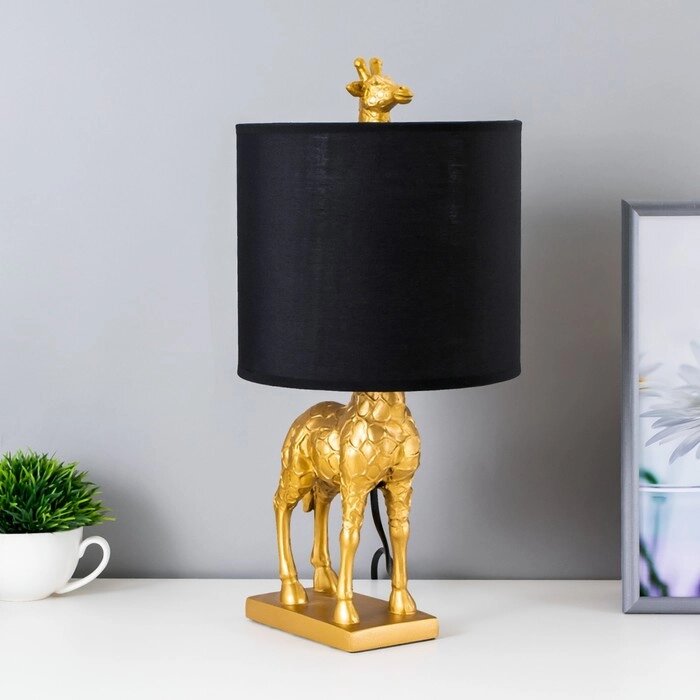 Настольная лампа "Жираф" E27 40Вт золото 20х23х42 см от компании Интернет-гипермаркет «MOLL» - фото 1