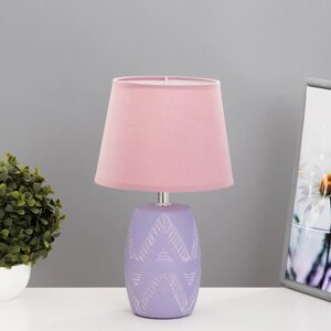 Настольная лампа "Зоил" Е14 40Вт фиолетовый 20х20х34,5 см