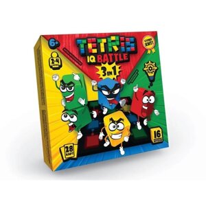Настольная развлекательная игра "Веселая логика", серии "Tetris IQ battle 3 in 1" G-TIB-02
