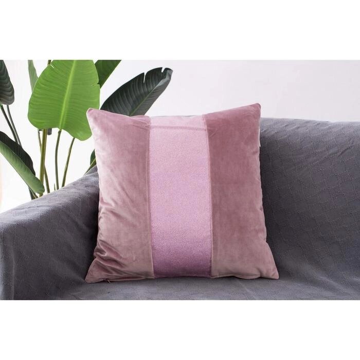 Наволочка "Амели", размер 45х45 см, цвет розовый от компании Интернет-гипермаркет «MOLL» - фото 1