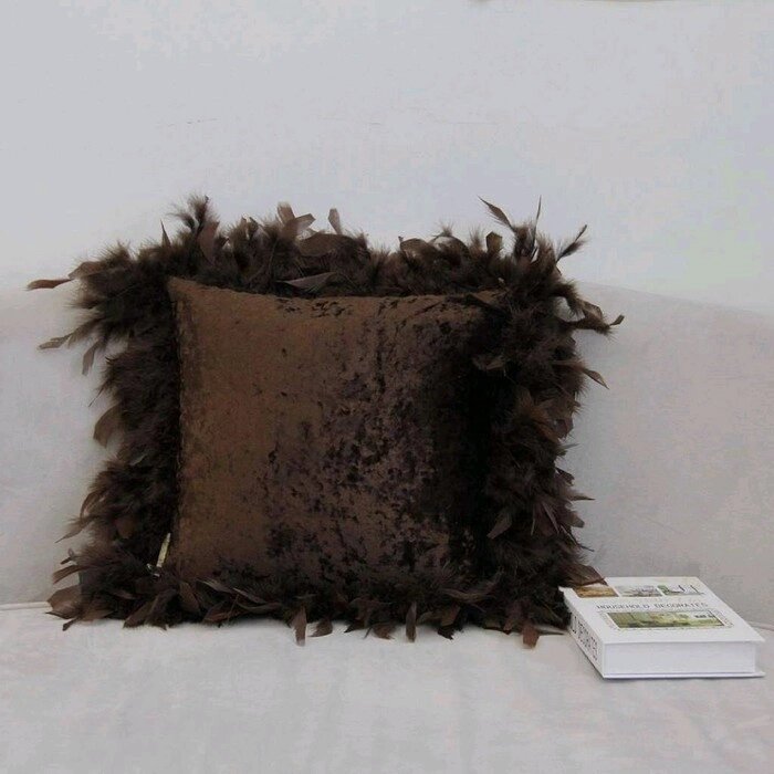 Наволочка декоративная "Бурлеск", размер 40  40 см, шоколад от компании Интернет-гипермаркет «MOLL» - фото 1