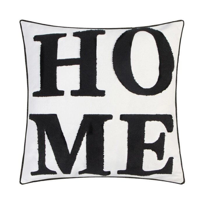 Наволочка декоративная "Этель" Бохо Home, 45х45 см, цвет чёрный от компании Интернет-гипермаркет «MOLL» - фото 1