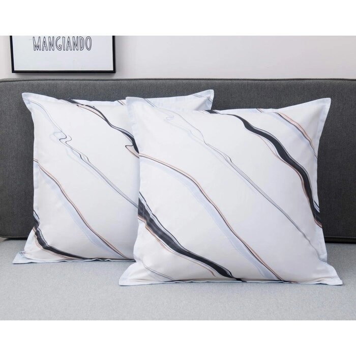 Наволочка "Тальен", размер 70х70 см, цвет белый, 2 шт от компании Интернет-гипермаркет «MOLL» - фото 1