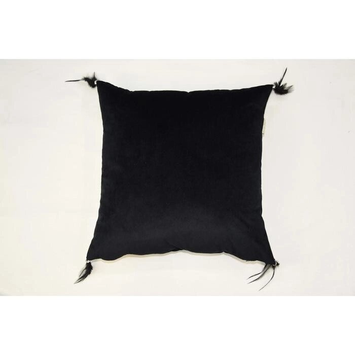 Наволочка "Жасмин", размер 45х45 см, цвет чёрный от компании Интернет-гипермаркет «MOLL» - фото 1