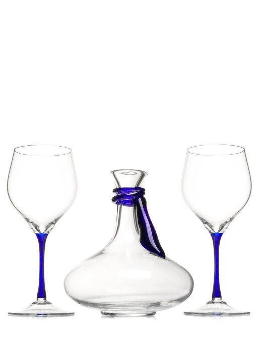НЕМАН   Набор для вина стеклянный: декантер 1 л 1 шт + бокалы 500 мл 2 шт от компании Интернет-гипермаркет «MOLL» - фото 1