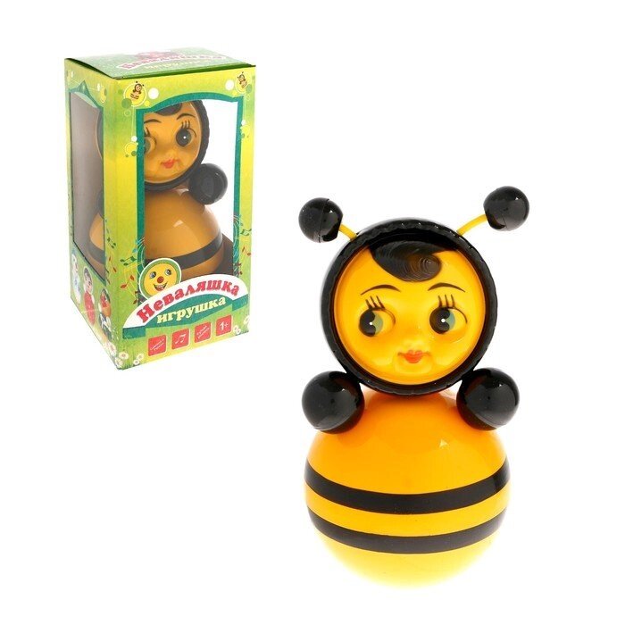 Неваляшка "Пчелка" в художественной упаковке от компании Интернет-гипермаркет «MOLL» - фото 1