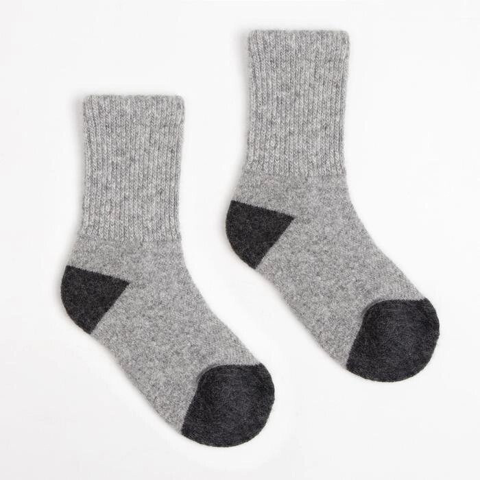 Носки детские из шерсти яка 02103 цвет серый, р-р 16-18 см (4) от компании Интернет-гипермаркет «MOLL» - фото 1