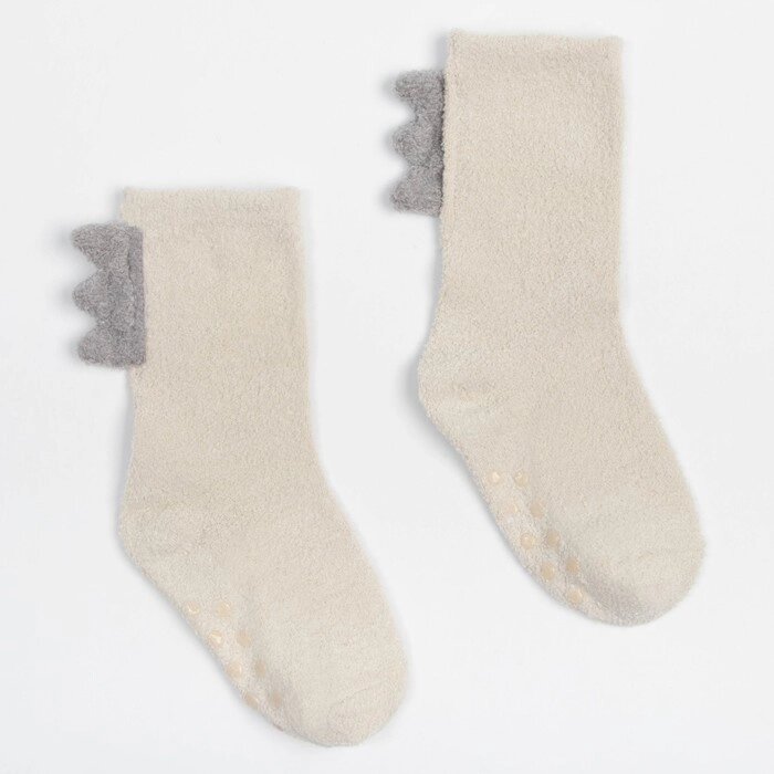Носки детские махровые со стопперами MINAKU, цвет белый, размер 14-16 см от компании Интернет-гипермаркет «MOLL» - фото 1