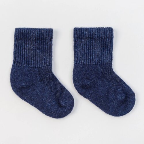 Носки детские шерстяные 02111 цвет синий, р-р 14-16 см (3)