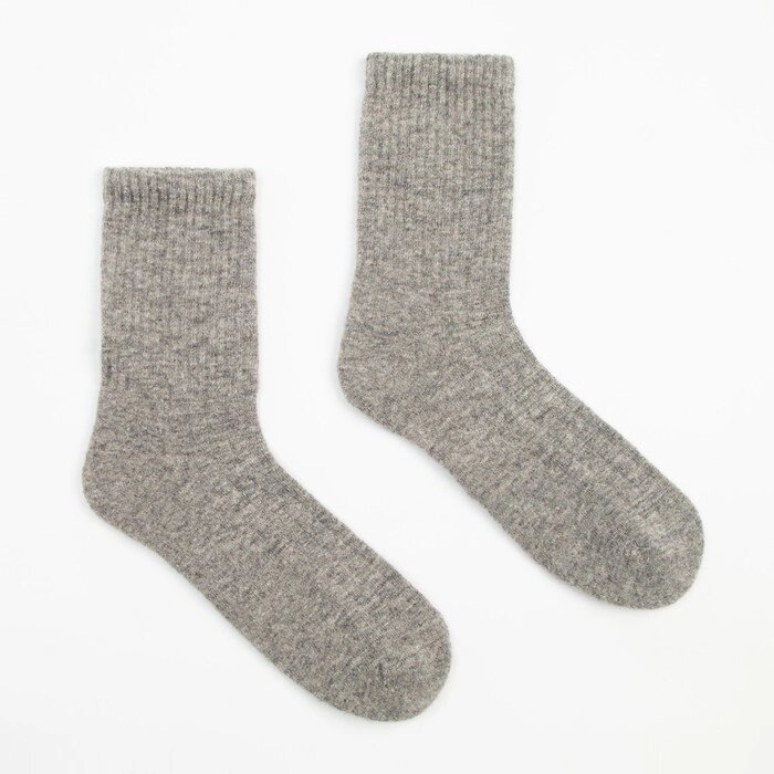 Носки с пухом яка мужские, цвет серый, размер 41-43 от компании Интернет-гипермаркет «MOLL» - фото 1
