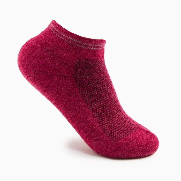 Носки женские укороченные "Soft merino", цвет бордовый, размер 35-37 от компании Интернет-гипермаркет «MOLL» - фото 1