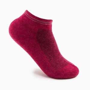 Носки женские укороченные "Soft merino", цвет бордовый, размер 35-37