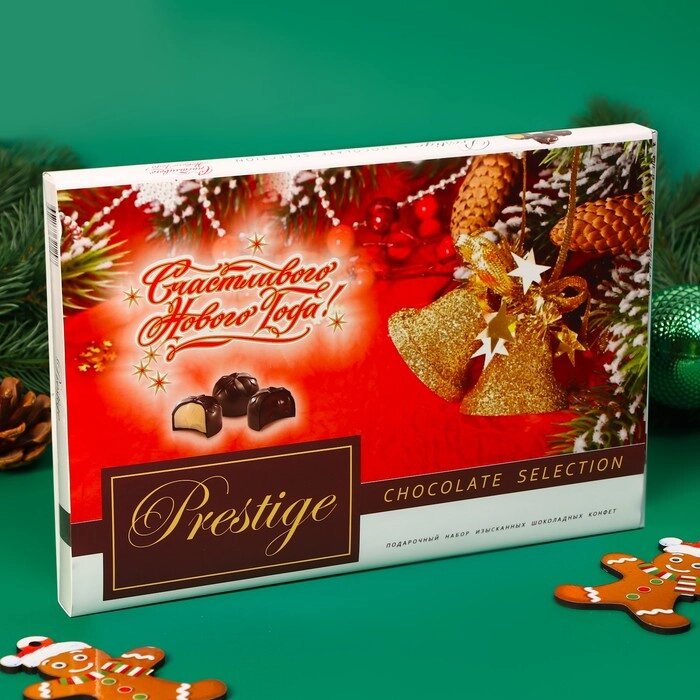 Новогодний набор конфет "Prestige" Колокольчики,  210 г от компании Интернет-гипермаркет «MOLL» - фото 1