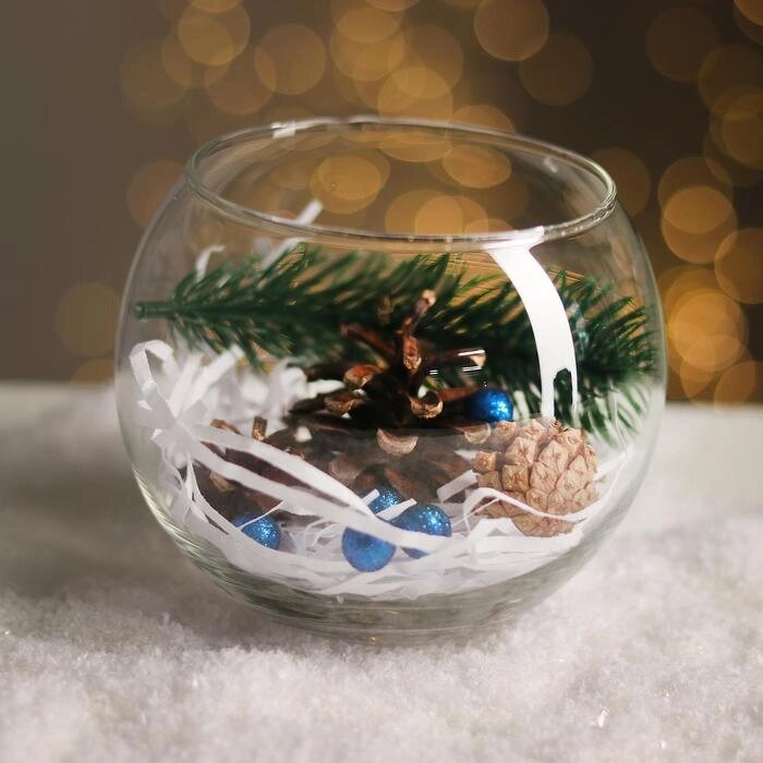 Новогодняя композиция "В стеклянном шаре" от компании Интернет-гипермаркет «MOLL» - фото 1