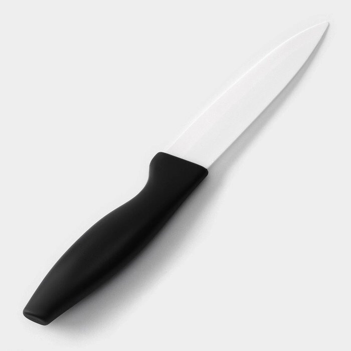 Нож керамический Доляна "Тень", лезвие 10,5 см, цвет чёрный от компании Интернет-гипермаркет «MOLL» - фото 1