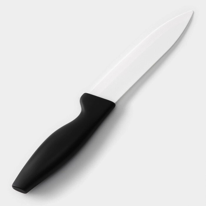 Нож керамический Доляна "Тень", лезвие 13 см, цвет чёрный от компании Интернет-гипермаркет «MOLL» - фото 1