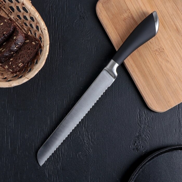 Нож кухонный для хлеба Доляна Venus, лезвие 21 см от компании Интернет-гипермаркет «MOLL» - фото 1