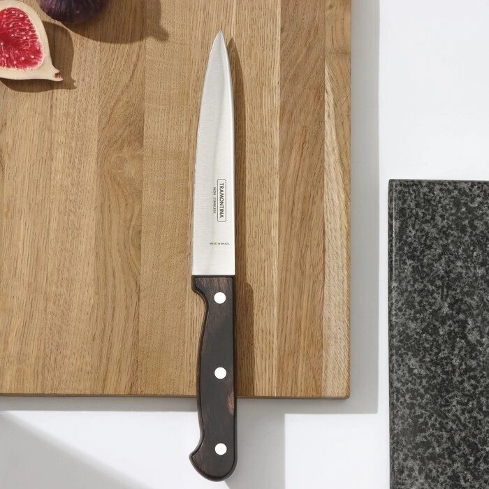 Нож кухонный для мяса Tramontina Polywood, лезвие 15 см от компании Интернет-гипермаркет «MOLL» - фото 1