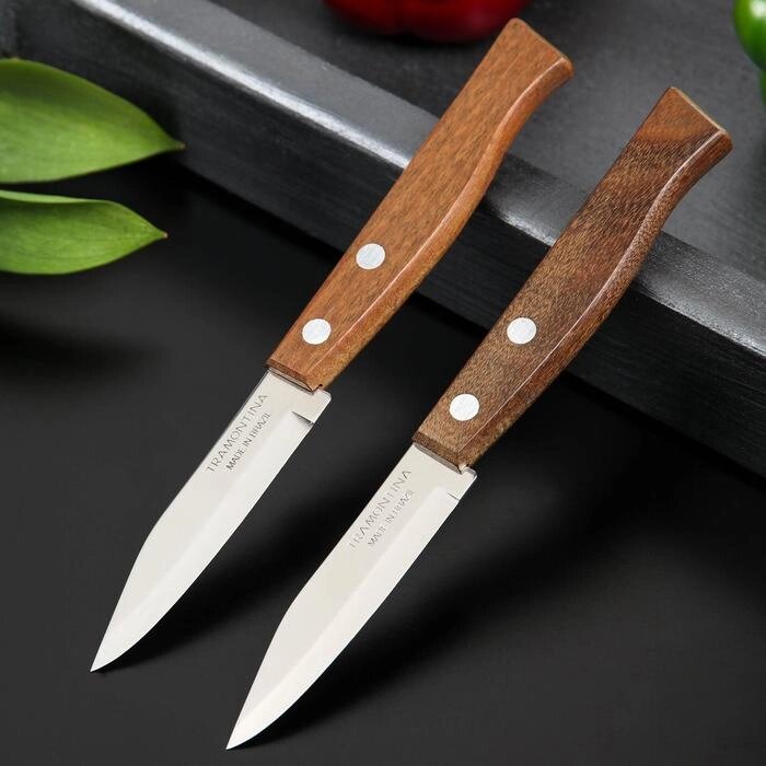 Нож кухонный для овощей Tradicional, лезвие 8 см, цена за 2 шт от компании Интернет-гипермаркет «MOLL» - фото 1