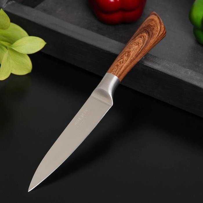 Нож кухонный Доляна Forest, универсальный, лезвие 12,5 см от компании Интернет-гипермаркет «MOLL» - фото 1