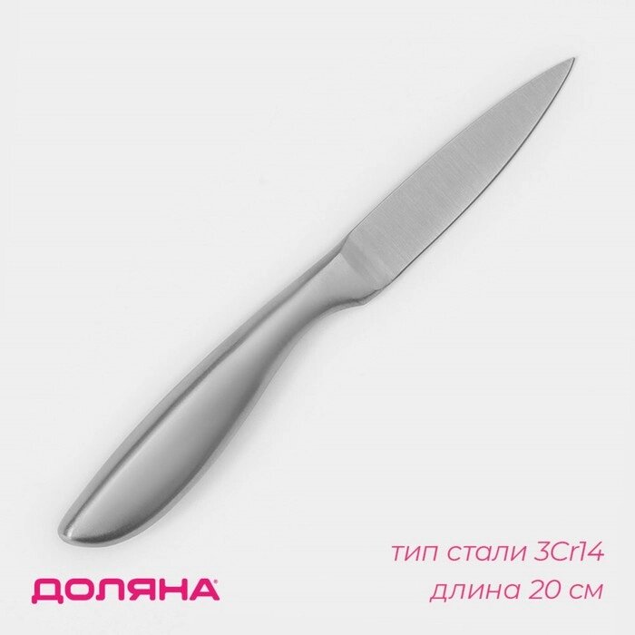 Нож кухонный Доляна Salomon, овощной, лезвие 9,5 см от компании Интернет-гипермаркет «MOLL» - фото 1