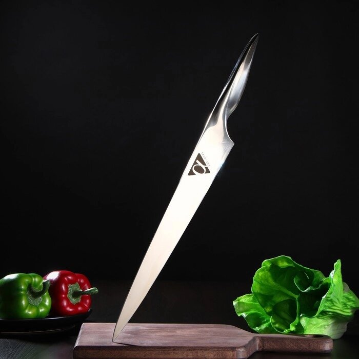 Нож кухонный "Samura ALFA" для нарезки, слайсер, лезвие 29,4 см от компании Интернет-гипермаркет «MOLL» - фото 1