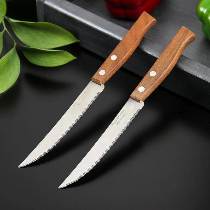 Нож кухонный Tramontina Tradicional, для мяса, лезвие 12,7 см, цена за 2 шт от компании Интернет-гипермаркет «MOLL» - фото 1