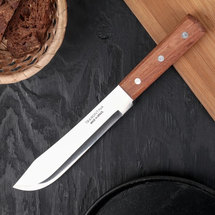 Нож кухонный Tramontina Universal для мяса, лезвие 17,5 см, сталь AISI 420 от компании Интернет-гипермаркет «MOLL» - фото 1
