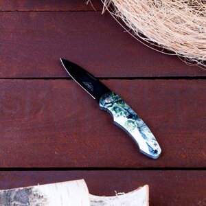 Нож перочинный Мастер К складной "Волки", лезвие 6,5 см