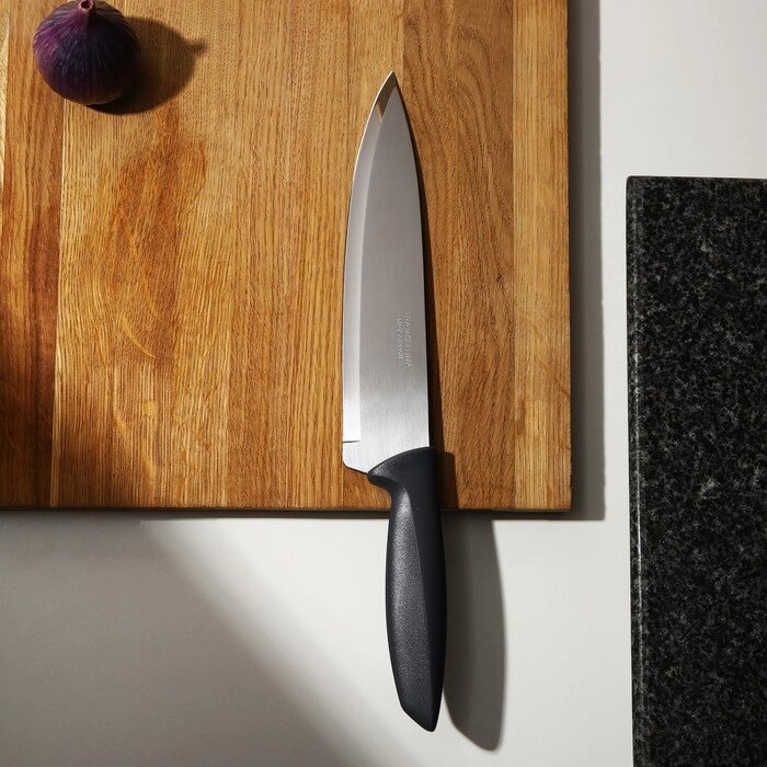 Нож поварской Plenus, длина лезвия 20 см, цвет серый от компании Интернет-гипермаркет «MOLL» - фото 1