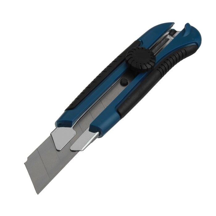 Нож универсальный Remocolor, прорезиненный корпус, винтовой фиксатор, усиленный, 25 мм от компании Интернет-гипермаркет «MOLL» - фото 1