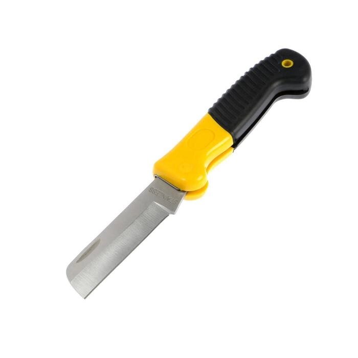 Нож универсальный складной TUNDRA, 2К рукоятка, прямое лезвие, нержавеющая сталь от компании Интернет-гипермаркет «MOLL» - фото 1