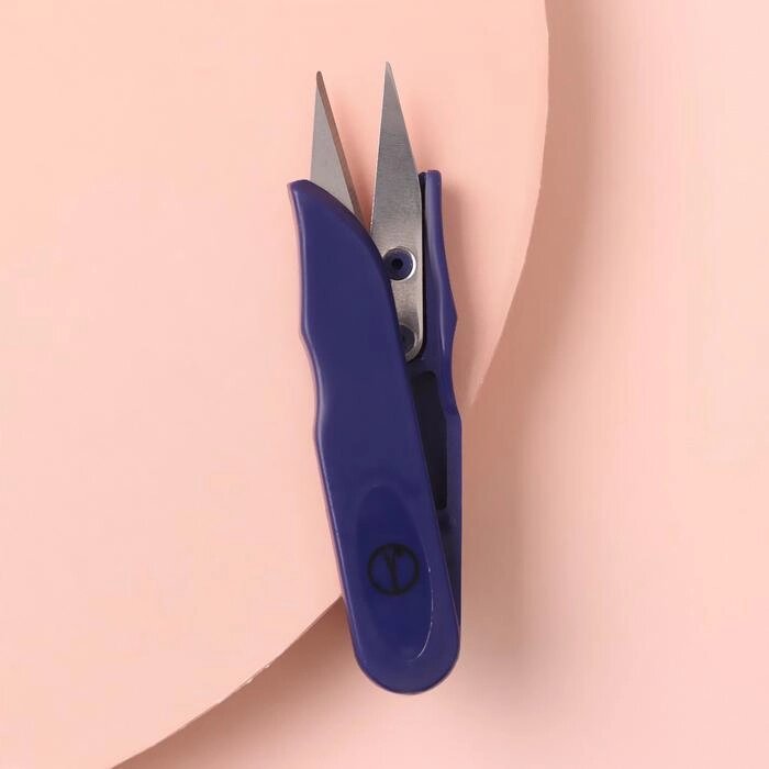 Ножницы для обрезки ниток, 10,5 см, цвет синий от компании Интернет-гипермаркет «MOLL» - фото 1