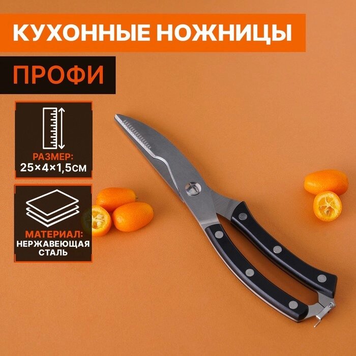Ножницы кухонные Доляна "Профи", 30,5 см от компании Интернет-гипермаркет «MOLL» - фото 1