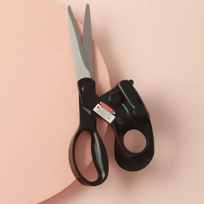 Ножницы закройные, с лазерной указкой, 8", 21 см, цвет чёрный от компании Интернет-гипермаркет «MOLL» - фото 1