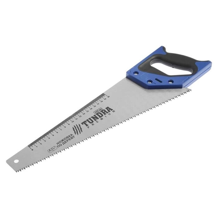 Ножовка по дереву TUNDRA, 2К рукоятка, 2D заточка, каленый зуб, 7-8 TPI, 400 мм от компании Интернет-гипермаркет «MOLL» - фото 1