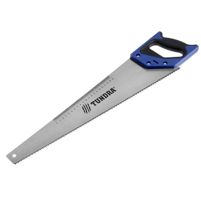 Ножовка по дереву TUNDRA, 2К рукоятка, 2D заточка, каленый зуб, 7-8 TPI, 500 мм от компании Интернет-гипермаркет «MOLL» - фото 1