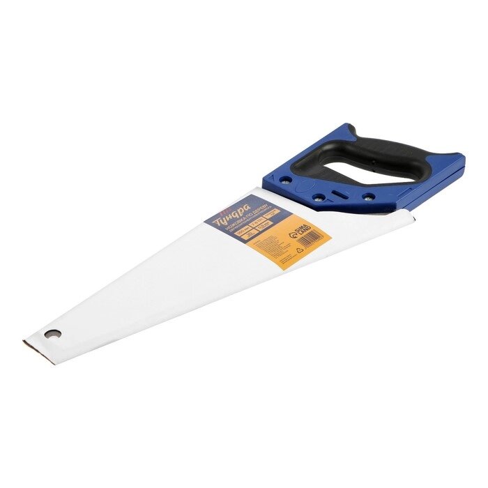 Ножовка по дереву TUNDRA, 2К рукоятка, 3D заточка, каленый зуб, 7-8 TPI, 350 мм от компании Интернет-гипермаркет «MOLL» - фото 1