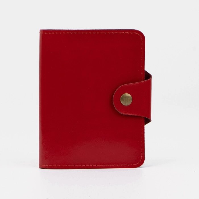 Обложка для автодокументов и паспорта, гладкий, цвет красный от компании Интернет-гипермаркет «MOLL» - фото 1