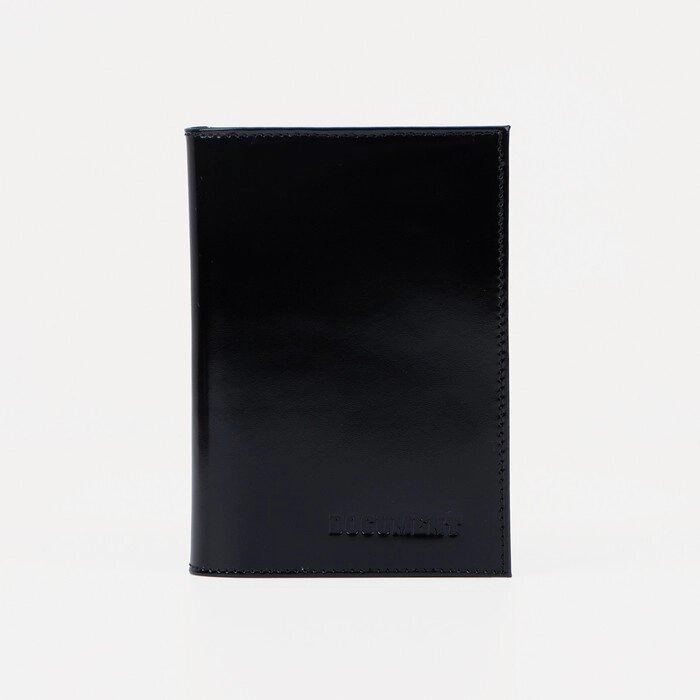 Обложка для автодокументов, отдел для паспорта, шик, цвет чёрный от компании Интернет-гипермаркет «MOLL» - фото 1