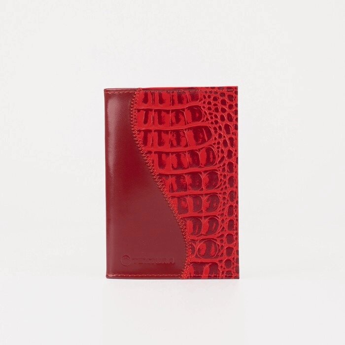 Обложка для паспорта, цвет красный от компании Интернет-гипермаркет «MOLL» - фото 1