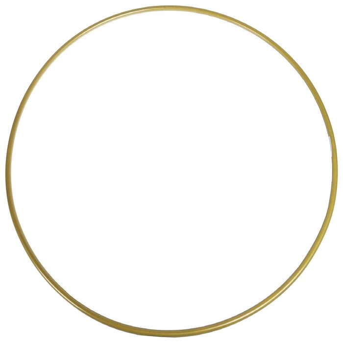 Обруч гимнастический, стальной, d=90 см, стандартный, 900 г, цвет золотой от компании Интернет-гипермаркет «MOLL» - фото 1