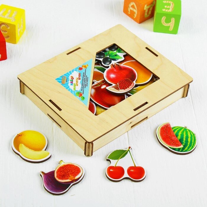 Обучающий набор "Овощи, фрукты, ягоды" от компании Интернет-гипермаркет «MOLL» - фото 1