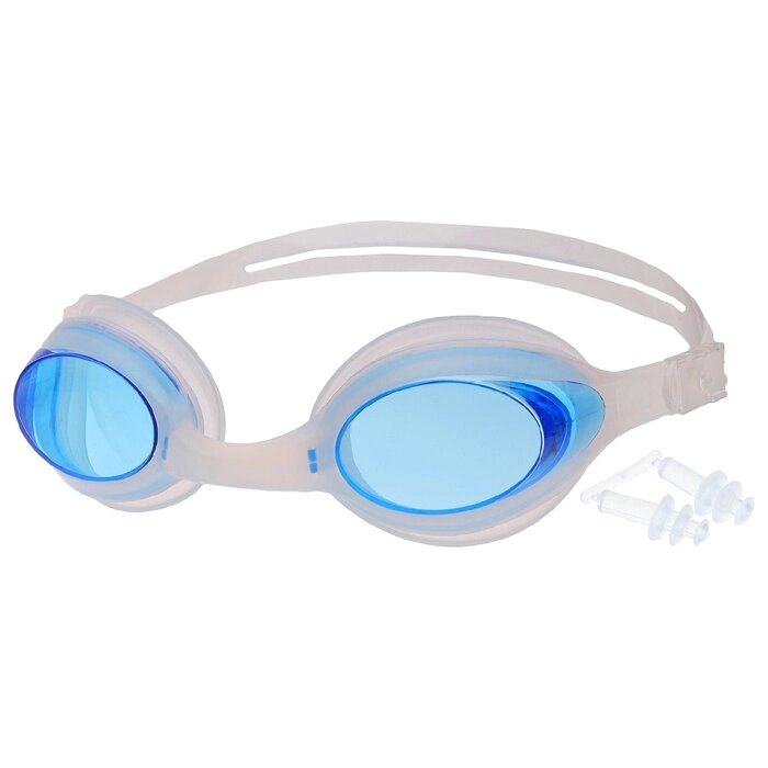 Очки для плавания + беруши, взрослые, цвета МИКС от компании Интернет-гипермаркет «MOLL» - фото 1