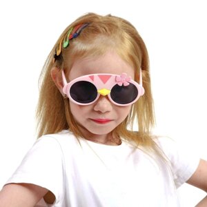 Очки солнцезащитные детские, поляризационные, ширина 13.5 см, дужки гнущиеся 13.5 см