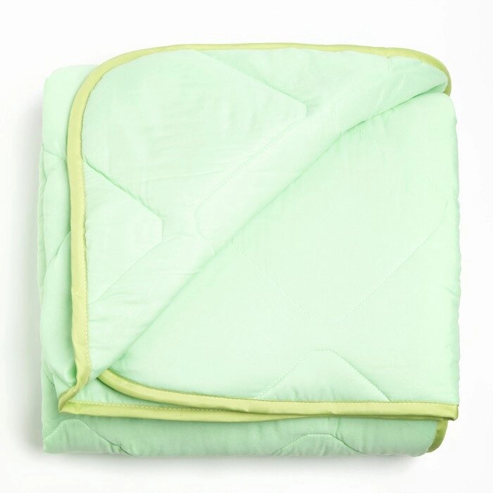 Одеяло 140*205 см, 300 гр/см2, бамбуковое волокно, микрофибра, цвет зелёный от компании Интернет-гипермаркет «MOLL» - фото 1