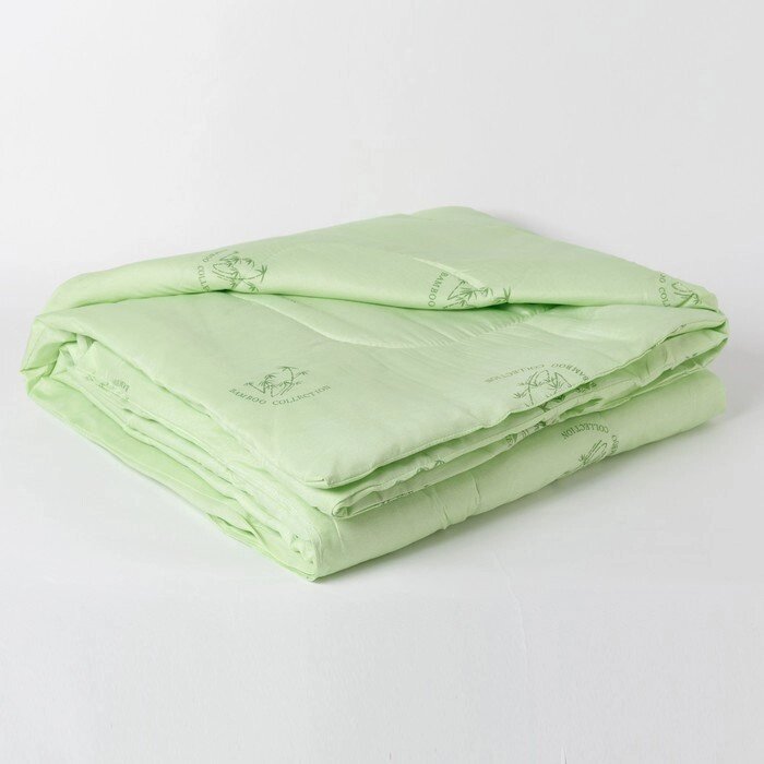 Одеяло Эконом Бамбук 140х205 см, полиэфирное волокно, 100гр/м, пэ 100% от компании Интернет-гипермаркет «MOLL» - фото 1