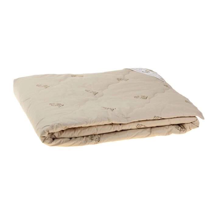 Одеяло "Этель" Верблюжья шерсть 140*205 см, тик, 300 гр/м2 от компании Интернет-гипермаркет «MOLL» - фото 1